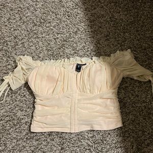 Cream blouse